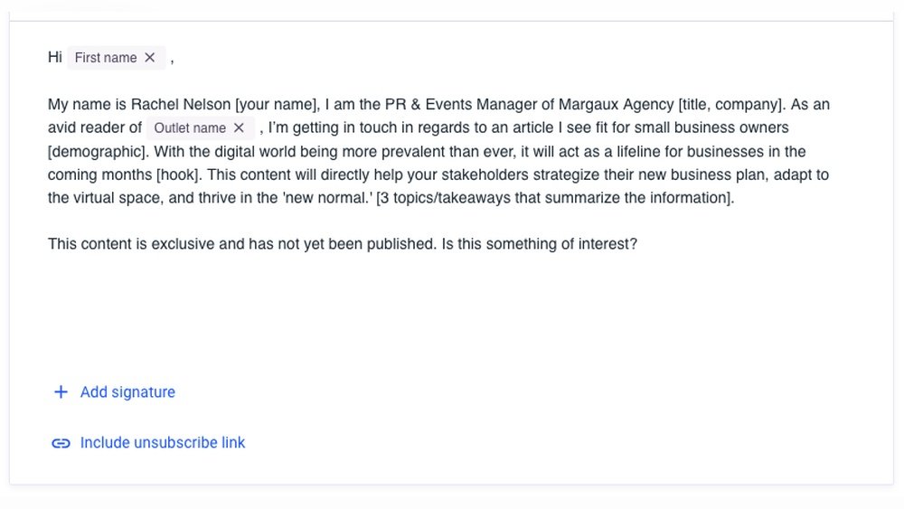 Journalist Pitch