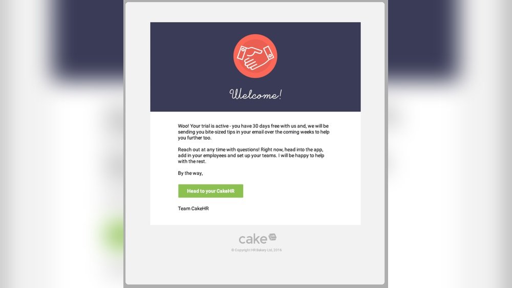 Welcome Email