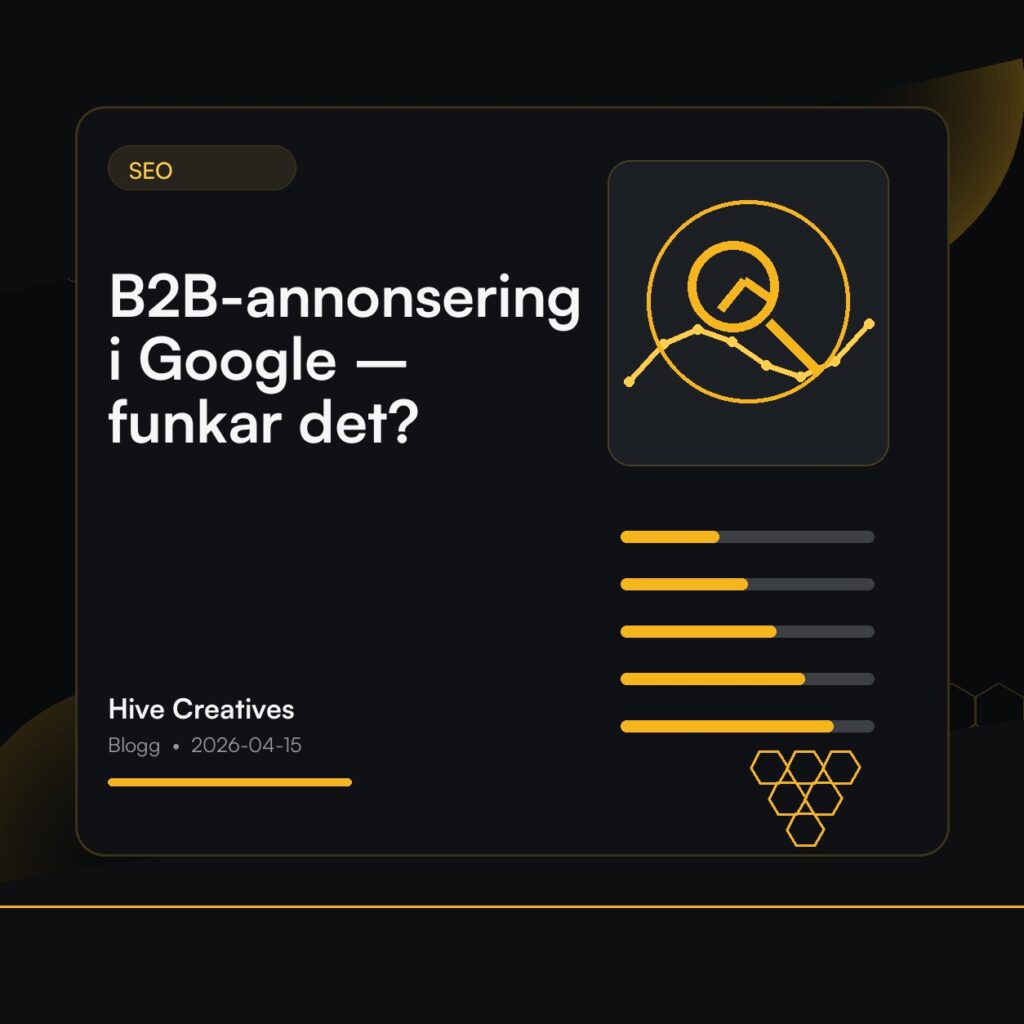B2B-annonsering i Google – funkar det?