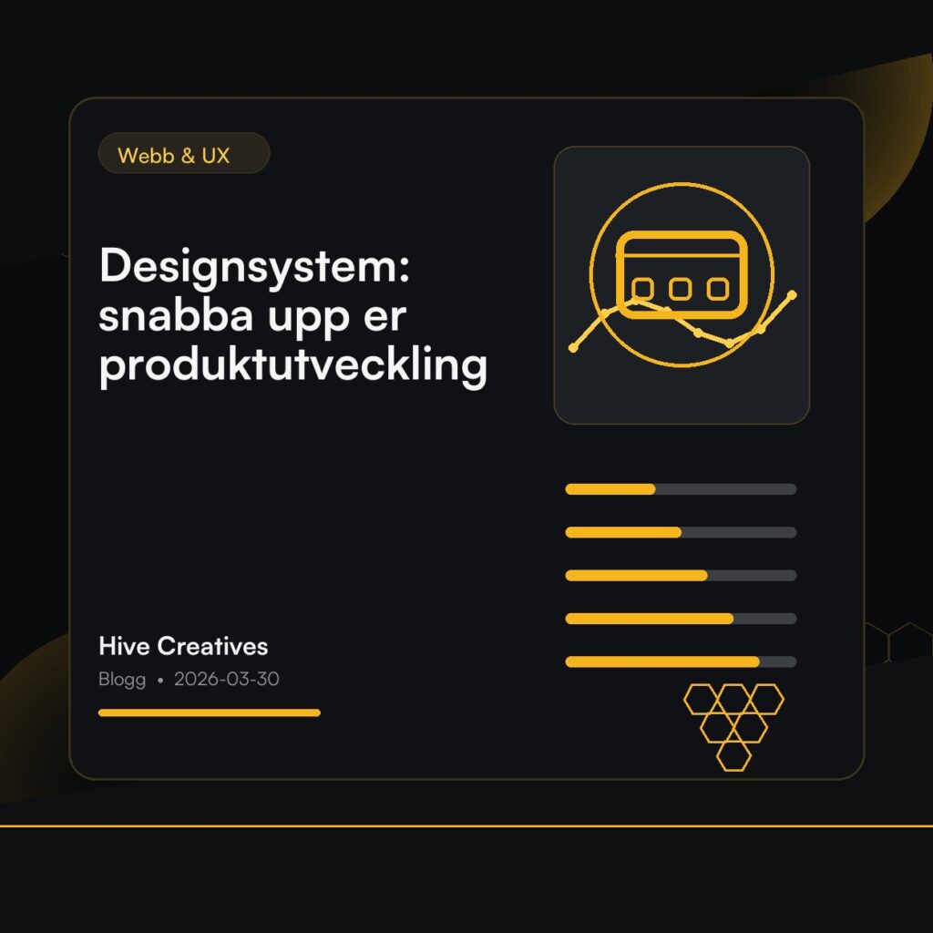 Designsystem: snabba upp er produktutveckling