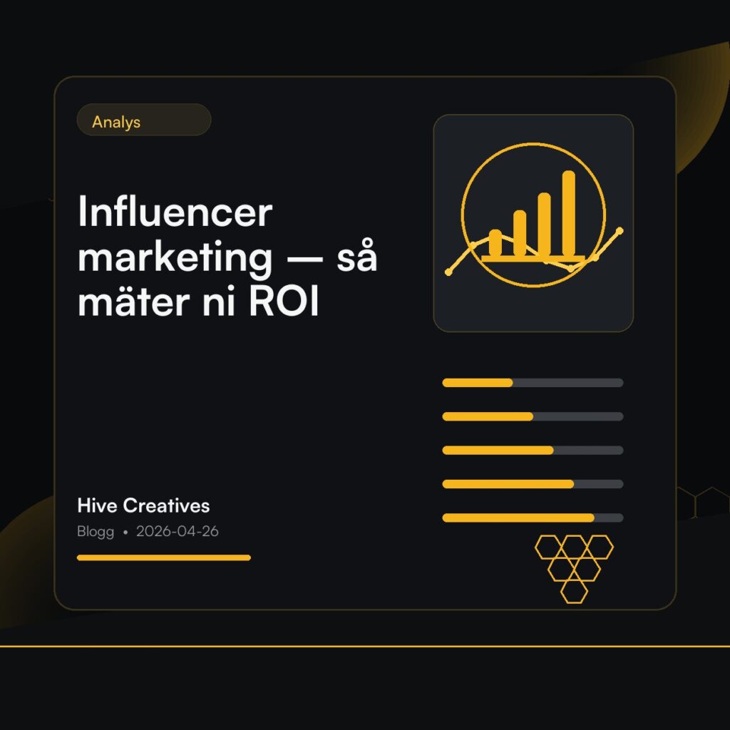 Influencer marketing – så mäter ni ROI