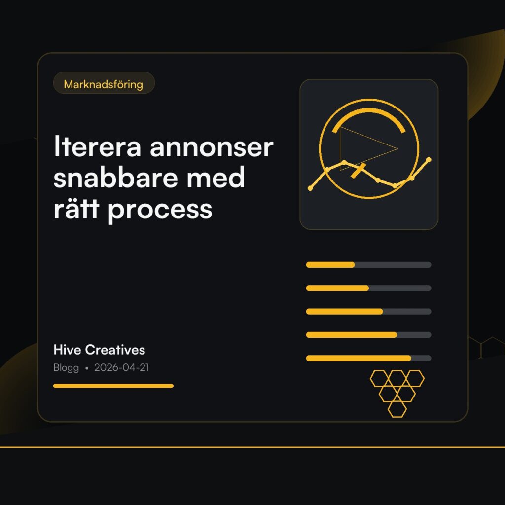 Iterera annonser snabbare med rätt process