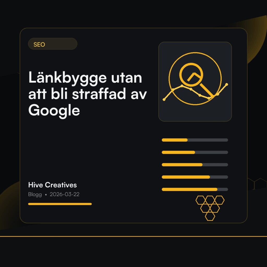 Länkbygge utan att bli straffad av Google