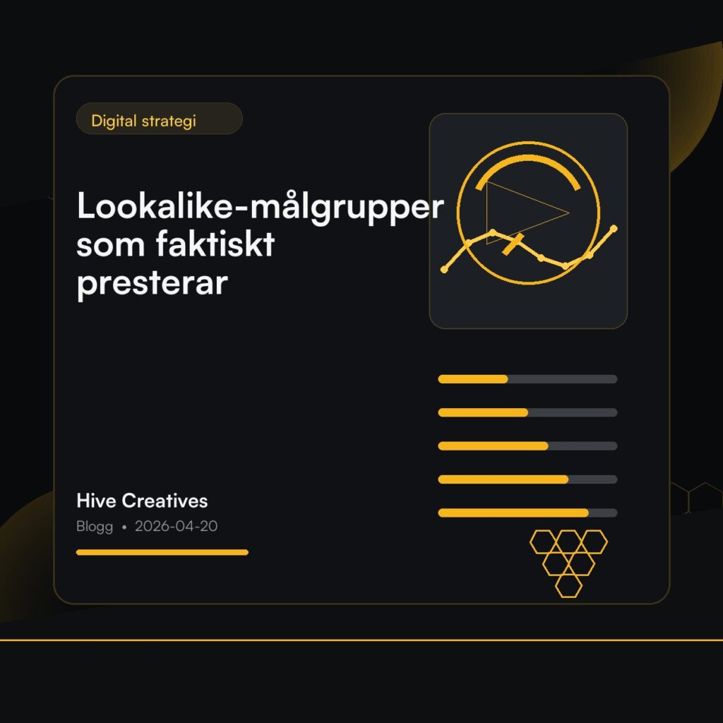 Lookalike-målgrupper som faktiskt presterar