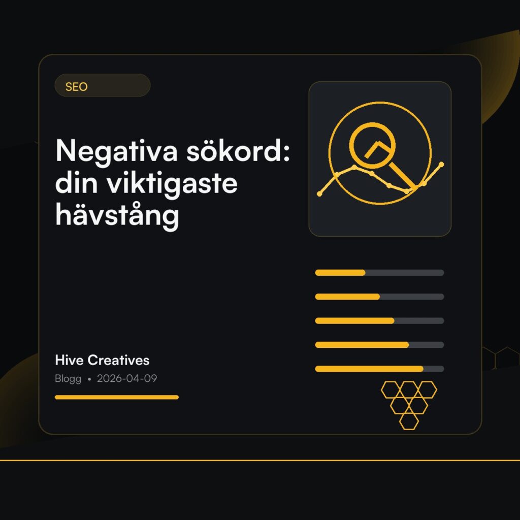 Negativa sökord: din viktigaste hävstång