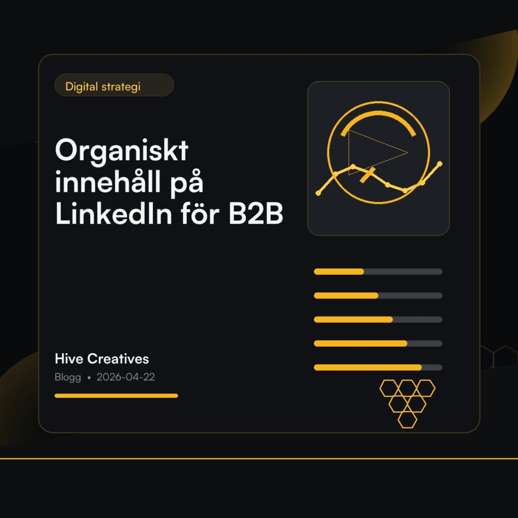 Organiskt innehåll på LinkedIn för B2B