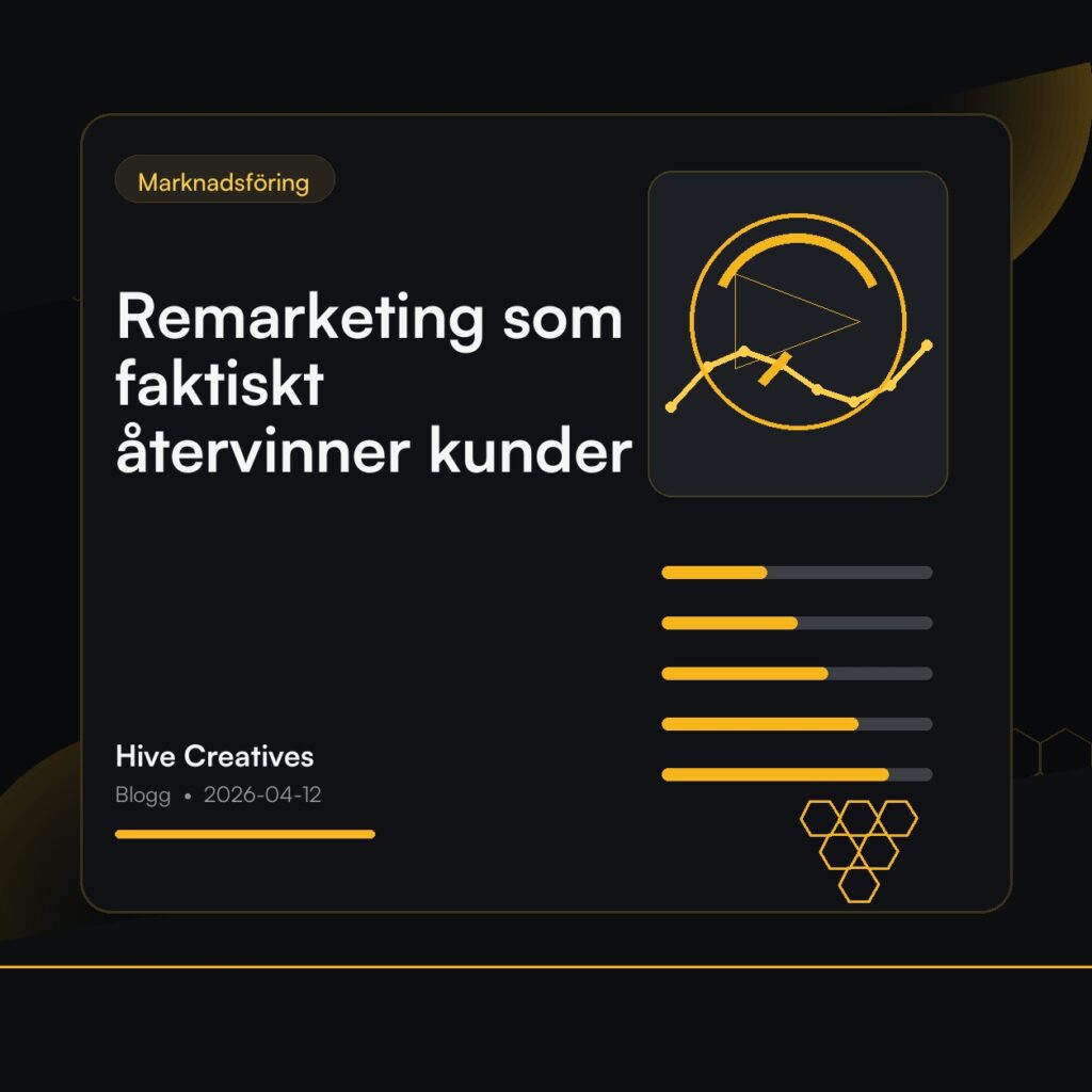 Remarketing som faktiskt återvinner kunder