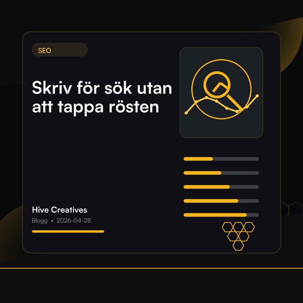 Skriv för sök utan att tappa rösten