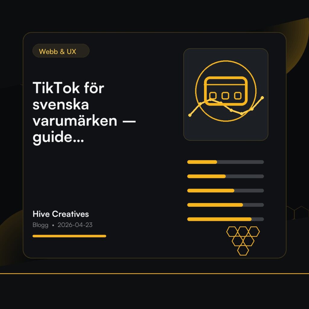 TikTok för svenska varumärken – guide 2026