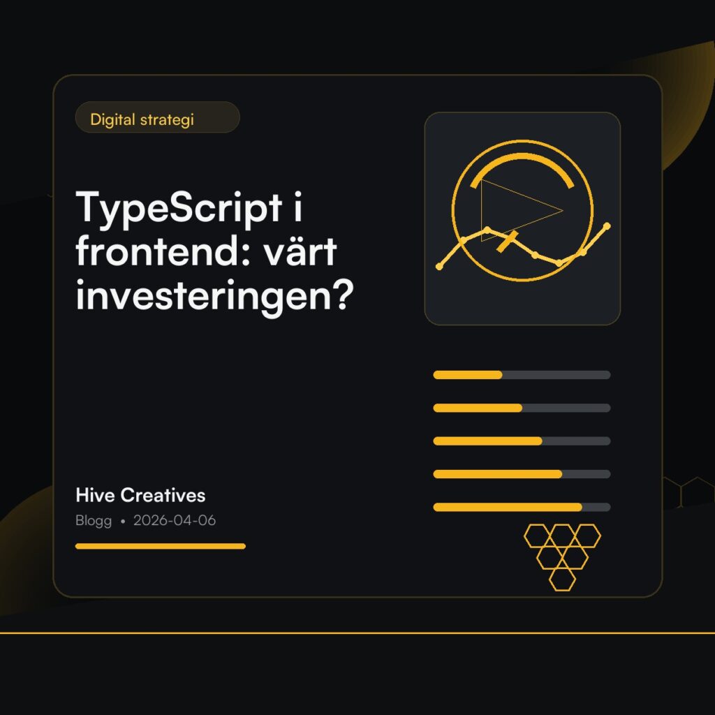 TypeScript i frontend: värt investeringen?